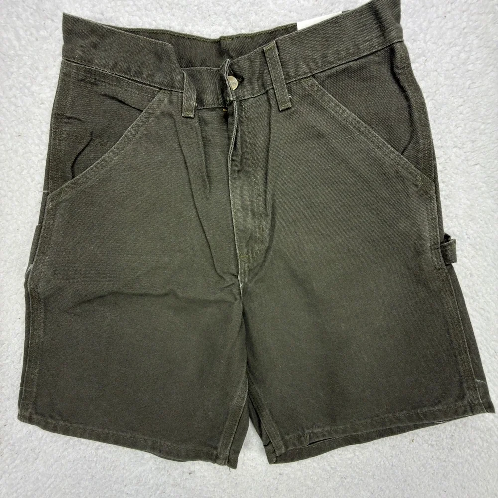 Carhartt Washed Duck Work Shorts Mens 29 B25 MOS Moss Green NWT NOS